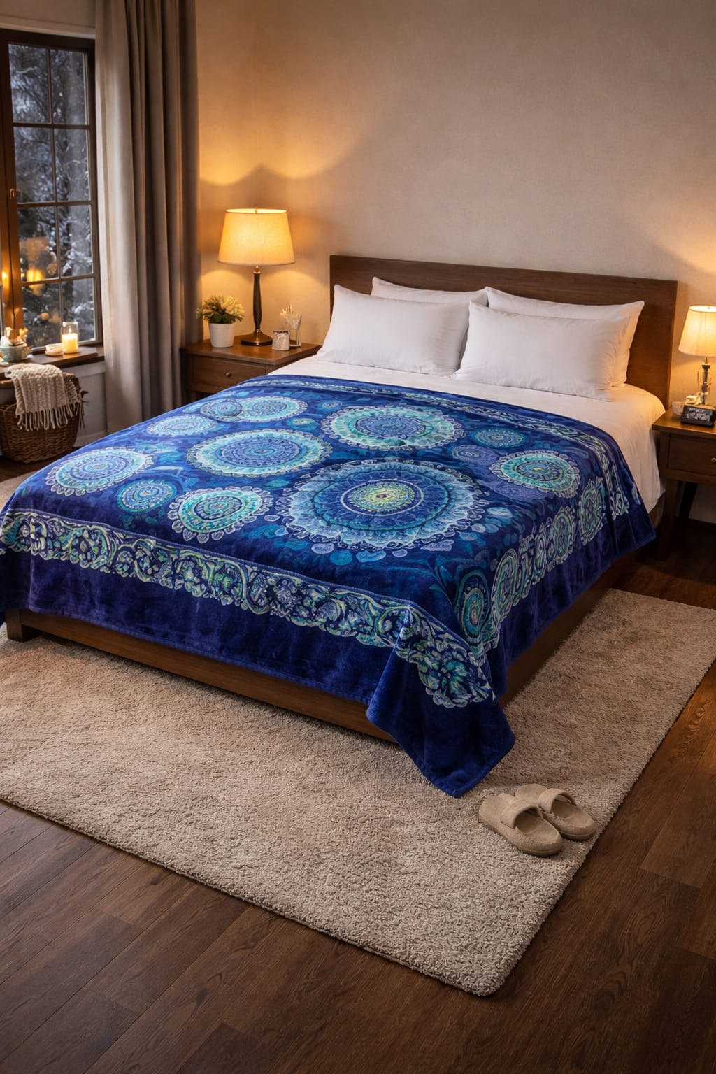 FRAZADA SIMIL PIEL DOBLE 2.2M X 2M   190225W