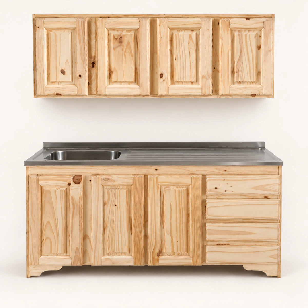 Combo de cocina 1,60 m con alacena y bacha