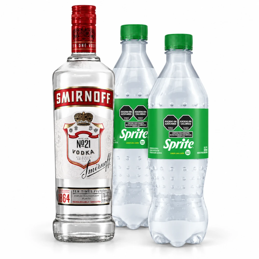 Combo Smirnoff 700 ml + 2 Sprite 500 ml — vista alternativa