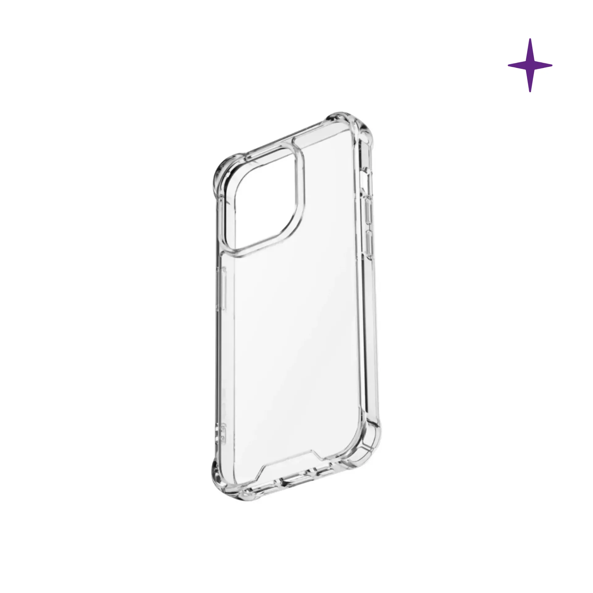 Funda Anti-Golpes Protectora C/Punteras Transparente Iphone — vista alternativa