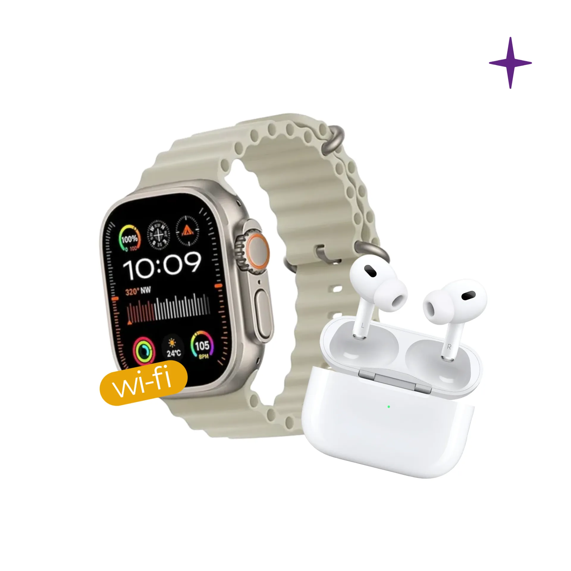 KIT RUNNING WI FI: HK10 ULTRA 3 WIFI + AirPods Pro 2DA Gen
