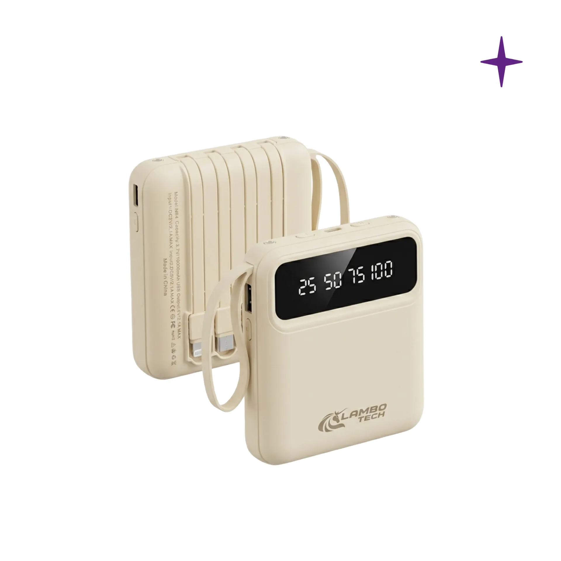 Power Bank Cargador Portátil Lambo Tech 10.000 mAh