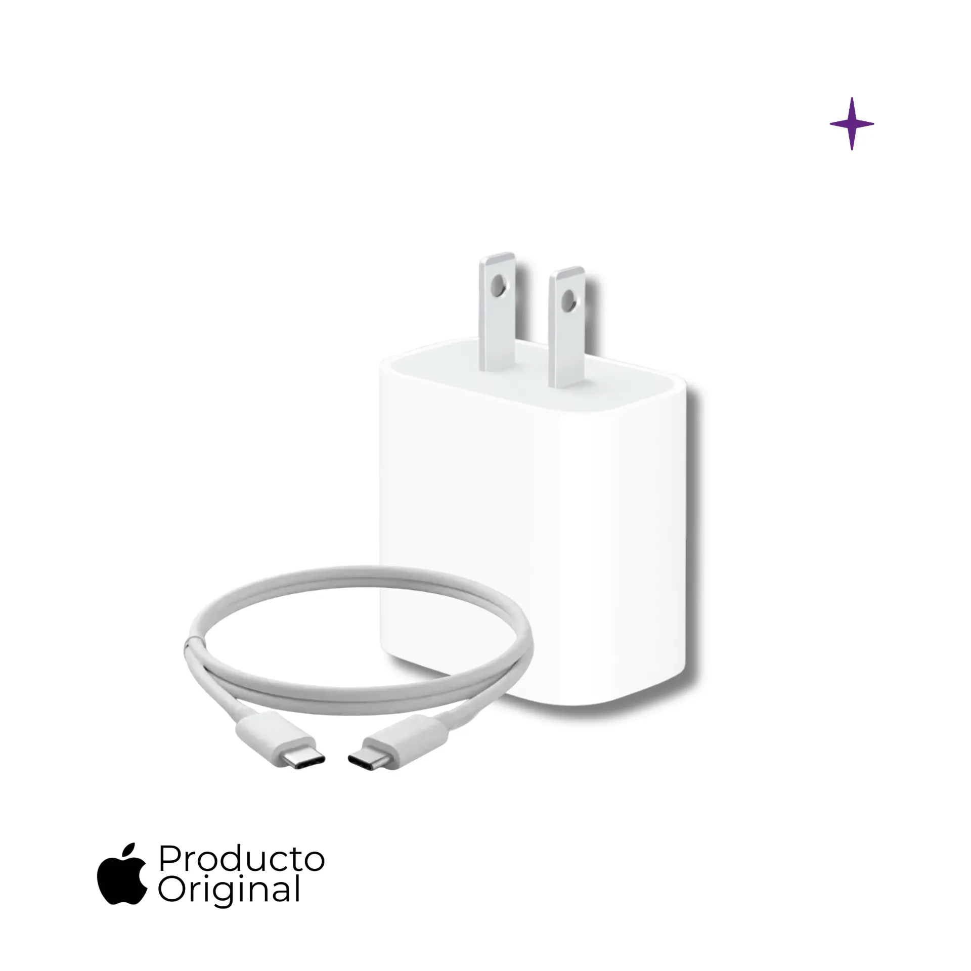 Cargador Apple Original Completo 20W + Cable Original C o Lightning